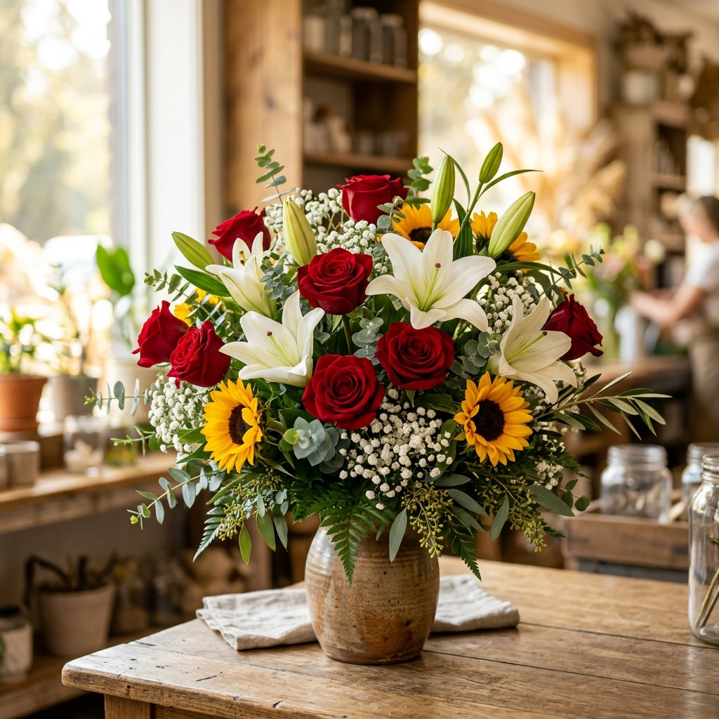 Flowers El Ranchito flower shop interior Mission Hills