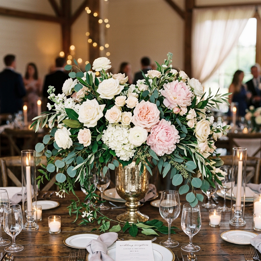 Wedding floral centerpiece arrangement